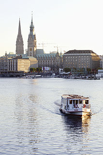 Binnenalster reservoir in Germany