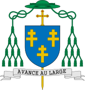 Biskupský znak Mons. Papina, primase lotrinského s lotrinskými kříži