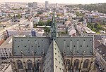 Thumbnail for File:Blick vom Turm des Mariendoms gen Süden und in Richtung Wissensturm, Neuer Dom, Mariendom, Linz.jpg