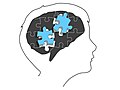 Brain with a head outline and grey and blue puzzle pieces.jpg