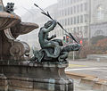 Detail Broderbrunnen, Bronzeguss (August Bösch, 1896)