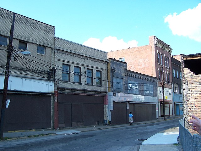 View of Market Street historic district