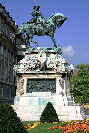 Eugene's statue, Buda Castle, Budapest, Hungary.