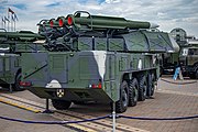 English: SAM Buk-MB3K. 10th international exhibition of arms and military machinery Milex-2021 (23-26 June 2021). Minsk, Belarus Русский: Бук-МБ3К. 10-я международная выставка вооружения и военной техники Milex-2021 (23-26 июня 2021). Минск, Беларусь