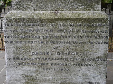 Bunhill Fields monument detail