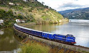 Auf der Linha do Douro bei Caldas de Aregos
