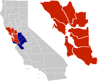 Lagekarte San Francisco Bay Area