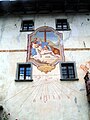 Campo Vallemaggia. Façade de la maison Pedrazzini «ad Fontem» .