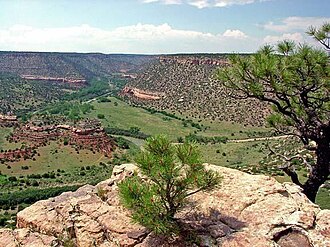 The Canadian River Canyon near Mills, New Mexico has been proposed as a Wilderness Area. Canadian canyon.jpg