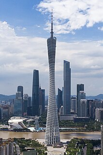 <span class="mw-page-title-main">Canton Tower</span> Communications and observation tower in Guangzhou (Canton), China