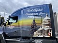 Special semi-truck wrap for the 2021 Capitol Christmas Tree