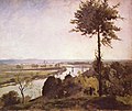 Carl Fredrik Hill: Seine-Landschaft mit Pappeln