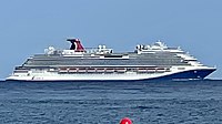Carnival Horizon off the coast of Cozumel, Mexico (cropped).jpg