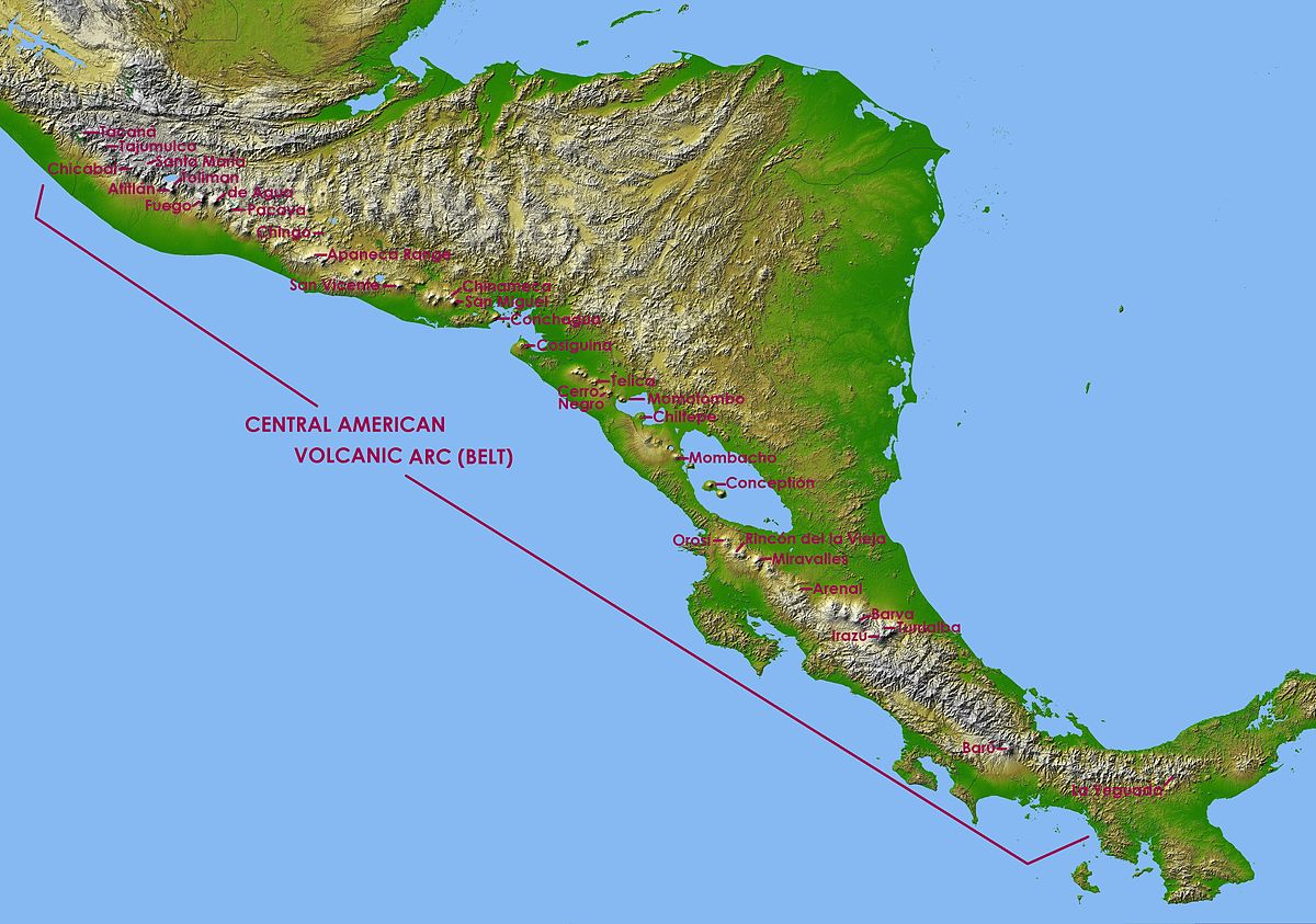 Map De Central America