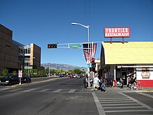 Central Avenue at the Frontier Restaurant, Albuquerque NM.jpg