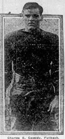 Charles E. Cassidy, Fullback (Buffalo Kurir, 1922).jpg