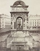 La fuente hacia 1858 - fotografía de Charles Marville