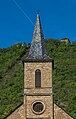 * Nomination: Bell tower of the church of Cougousse, commune of Salles-la-Source, Aveyron, France. --Tournasol7 00:05, 8 December 2017 (UTC) * Review This looks tilted to the left. Can you fix that and remove the contrail that hits the tower? PumpkinSky 01:23, 8 December 2017 (UTC) I think that is problem with perspective, but I can't do it better. Why you would like to remove the contrail? I like it... Tournasol7 19:49, 11 December 2017 (UTC)