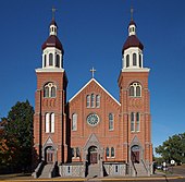 The Church of St. Mary, (formerly St. Boniface Church) in Melrose Church of St Boniface-Melrose MN.jpg