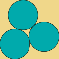 3 circles in a square
