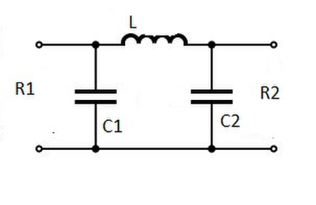 Lc фильтр. LC фильтр после ШИМ. LC цепь. LC согласование импеданса. Pi Network фильтр.