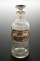 Clear glass shop round for liquid morphine, United States, 1 Wellcome L0058363.jpg