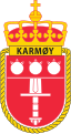 Coat of arms of HNoMS Karmoy (former).svg