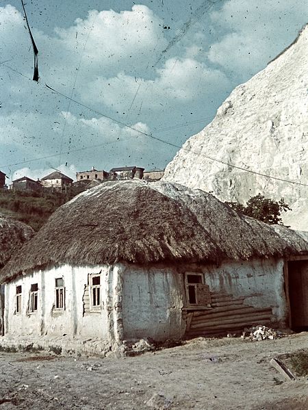 File:Colorful, thatched roof Fortepan 27198.jpg