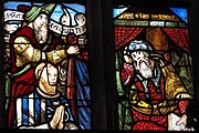 Stifter Alain de Rosmadec, daneben der Prophet Jeremia und rechts Jesse