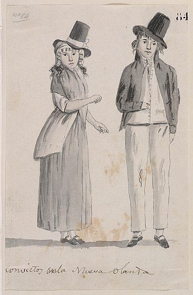 Convicts in Sydney, 1793, by Juan Ravenet