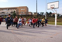 Young Portuguese children participating in a school race Corta-Mato Escolar 2008.jpg