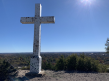 Cross Mountain overlooking Fredericksburg in 2020