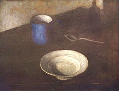 Balázs János: Csendélet tányérral és bögrével (1925)