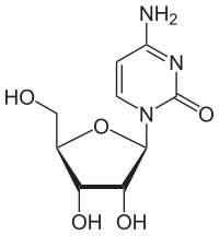 Structural formula of cytidine