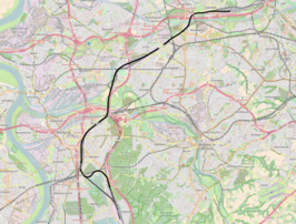 Spoorlijn Duisburg-Wedau - Oberhausen-Osterfeld Süd op de kaart