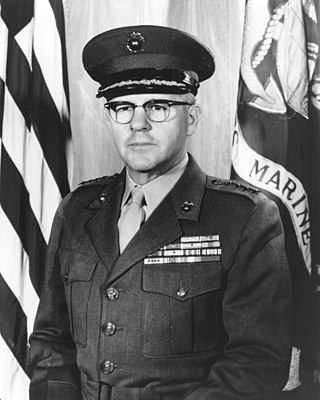 <span class="mw-page-title-main">David M. Shoup</span> United States Marine Corps Medal of Honor recipient and Commandant of the Marine Corps