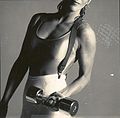 DeBarra Mayo in workout gear, 1987