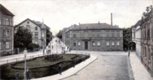 Der Luisenplatz in Pforzheim um 1900
