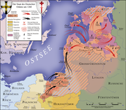Rozwój terytorialny państwa zakonu krzyżackiego w XIII wieku