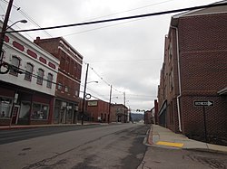 Downtown Lonaconing, Maryland - looking north up Main St. (Rt. 36) towards Douglas Ave..JPG