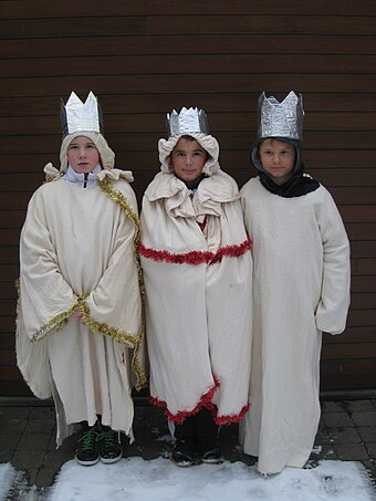 Children in Flanders celebrating Driekoningen
