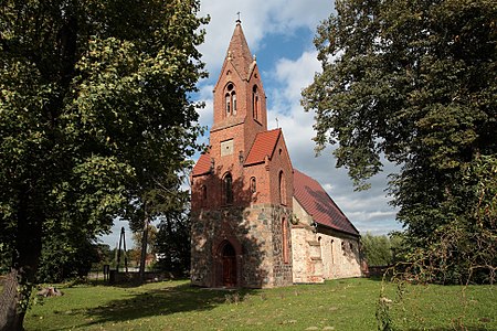 English: Saint Adalbert church in Drogomin Polski: Drogomin - rzymskokatolicki kościół filialny p.w. św. Wojciecha, XIV