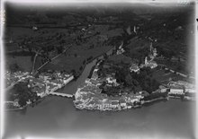 Aerial view by Walter Mittelholzer (1919) ETH-BIB-Ponte Tresa-Inlandfluge-LBS MH01-001955.tif