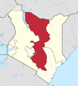 Kaart van Mkoa wa Mashariki Eastern Province