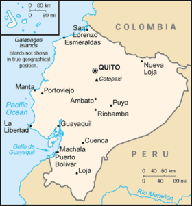 Мапа Эквадору