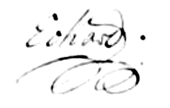signature de Johann Gottfried Eckard
