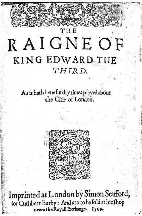 The 1599 Second Quarto of the play