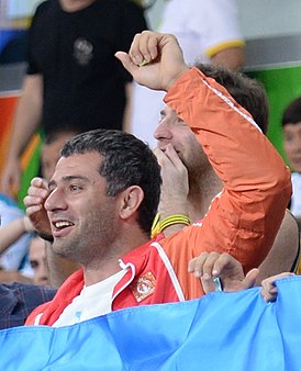 Мамедов на Олимпийских играх 2016, болея за Орхана Сафарова