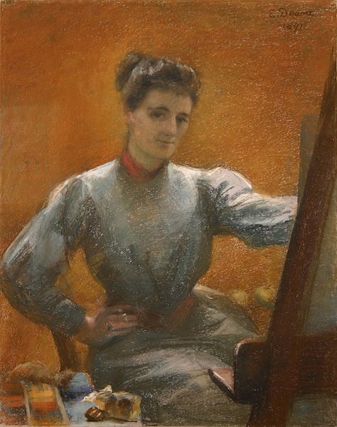 File:Emmeline Deane - Self Portrait 1891.jpg