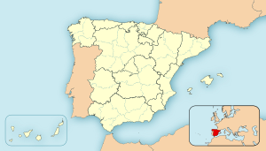 Pamplona / Iruñaの位置（スペイン内）
